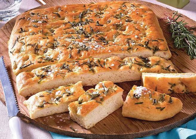 Fresh rosemary focaccia